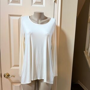 Susan Graver Weekend Essentials Ivory Top, med